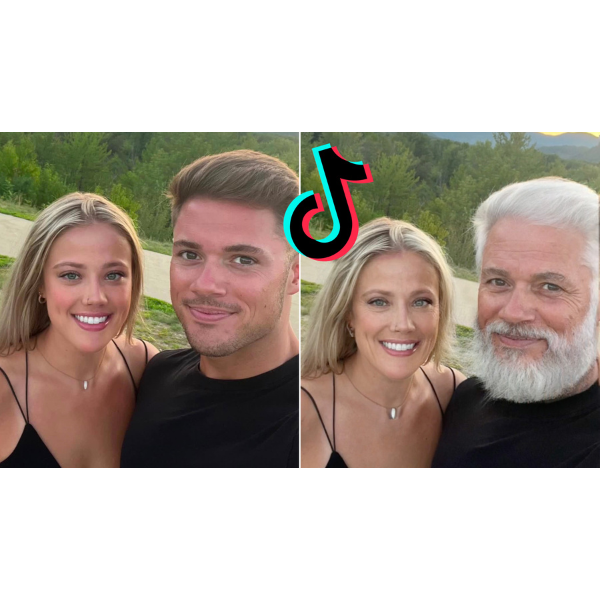 Visible Results Looking into the Future with TikTok's Aged Filter